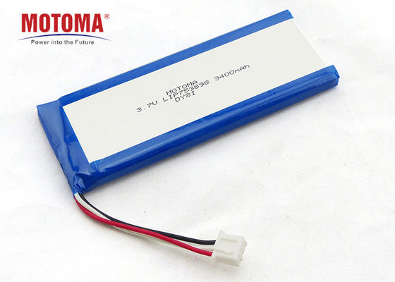 батарея лития 3.7V 3400mah медицинская с проводами и соединителями
