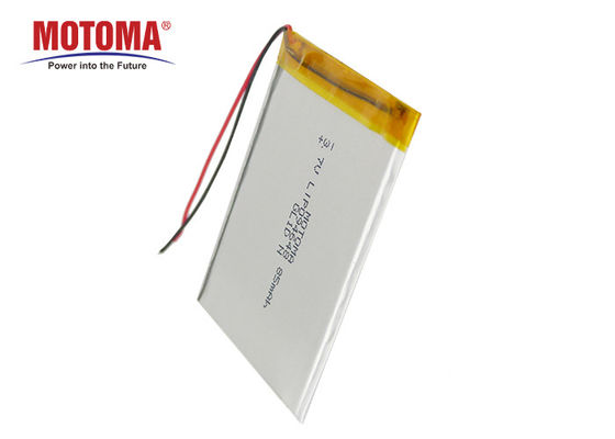 Lightweight 85mah GPS Tracker Battery , 0.9mm Ultra Thin Lipo Battery