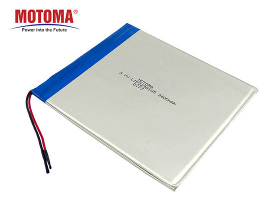 Large Capacity Tablet Lithium Battery 3400mAh Ternary Materials