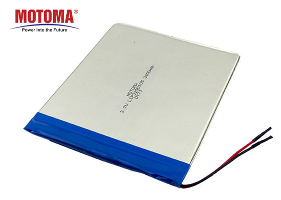 Large Capacity Tablet Lithium Battery 3400mAh Ternary Materials