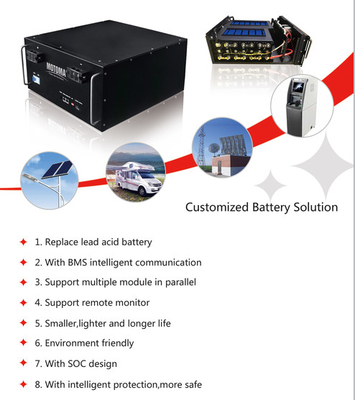 48V 100Ah 200Ah ESS LiFePO4 Battery Pack For Solar System